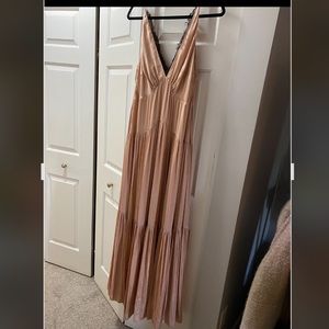 Free people silk long dress
